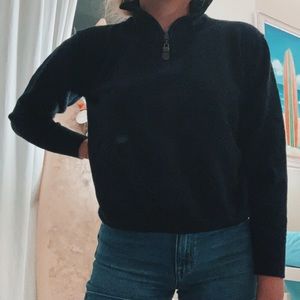 ORVIS Navy blue half-zip sweater